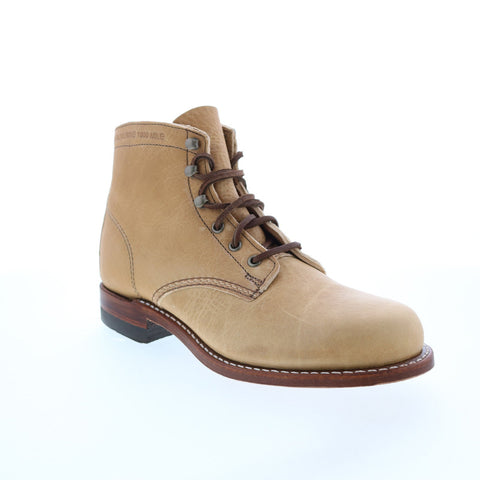 Wolverine 1000 Mile Original W990139 Mens Beige Leather Casual Dress Boots