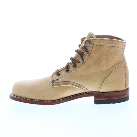 Wolverine 1000 Mile Original W990139 Mens Beige Leather Casual Dress Boots