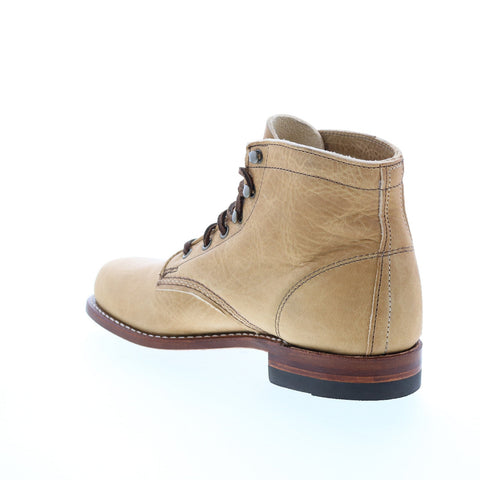 Wolverine 1000 Mile Original W990139 Mens Beige Leather Casual Dress Boots