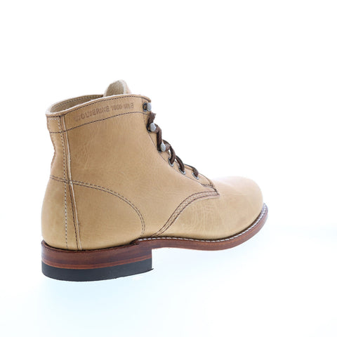 Wolverine 1000 Mile Original W990139 Mens Beige Leather Casual Dress Boots