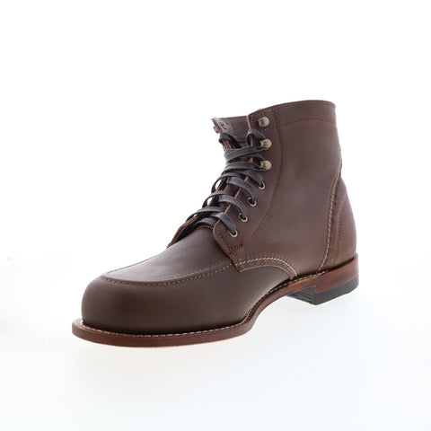 Wolverine 1000 Mile Moc Toe W990143 Mens Brown Leather Casual Dress Boots