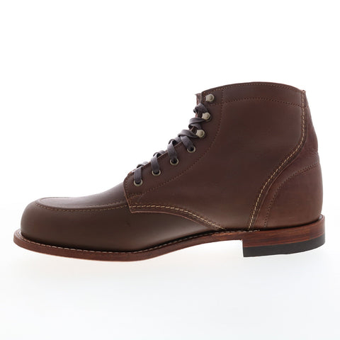 Wolverine 1000 Mile Moc Toe W990143 Mens Brown Leather Casual Dress Boots