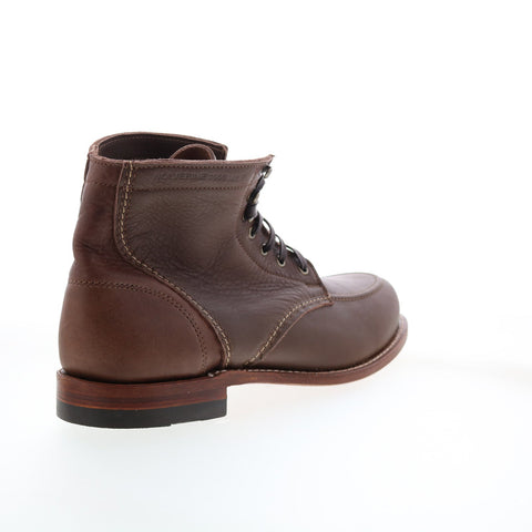 Wolverine 1000 Mile Moc Toe W990143 Mens Brown Leather Casual Dress Boots