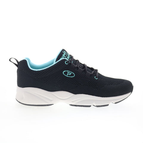 Propet Stability Fly WAA072M Womens Black Wide Lifestyle Sneakers Shoes