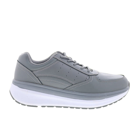 Propet Ultima WAA302L Womens Gray Wide Leather Lifetsyle Sneakers Shoes