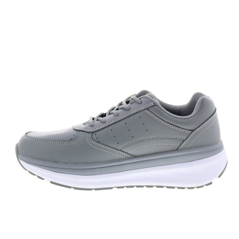 Propet Ultima WAA302L Womens Gray Wide Leather Lifetsyle Sneakers Shoes