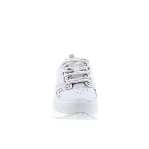 Propet Life Walker Sport WAA312L Womens Gray Leather Lifestyle Sneakers Shoes