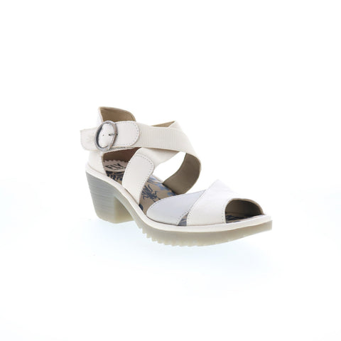 Fly London Waid WAID291FLY-001 Womens Beige Leather Heeled Sandals Shoes