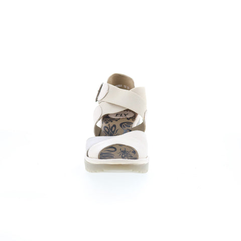 Fly London Waid WAID291FLY-001 Womens Beige Leather Heeled Sandals Shoes
