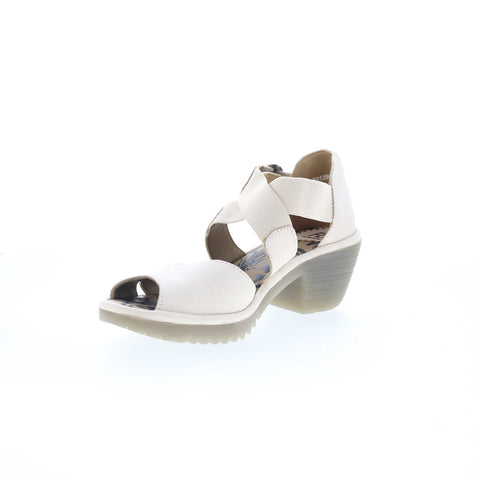 Fly London Waid WAID291FLY-001 Womens Beige Leather Heeled Sandals Shoes