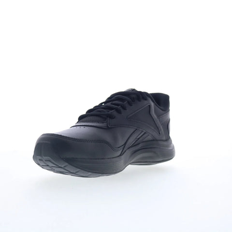 Reebok Walk Ultra 7 DMX Max Womens Black Leather Lifestyle Sneakers Shoes