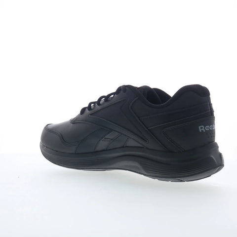 Reebok Walk Ultra 7 DMX Mens Black Extra Wide 4E Lifestyle Sneakers Shoes