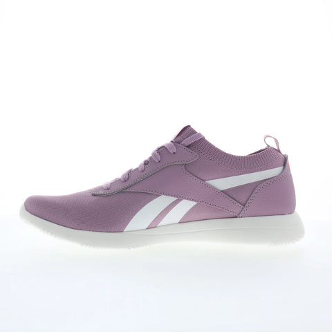 Reebok Walkawhile Womens Purple Canvas Lace Up Lifestyle Sneakers Shoes