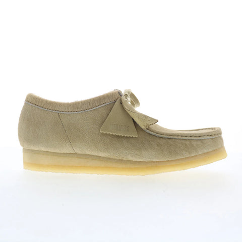 Clarks Wallabee 26173635 Mens Beige Oxfords & Lace Ups Casual Shoes