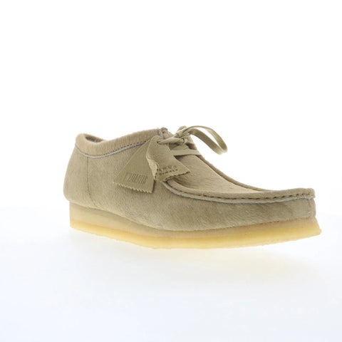 Clarks Wallabee 26173635 Mens Beige Oxfords & Lace Ups Casual Shoes