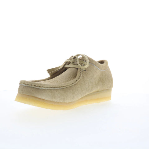 Clarks Wallabee 26173635 Mens Beige Oxfords & Lace Ups Casual Shoes