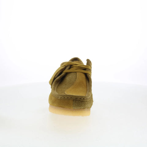 Clarks Wallabee 26175842 Mens Green Leather Oxfords & Lace Ups Casual Shoes