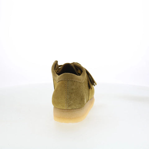 Clarks Wallabee 26175842 Mens Green Leather Oxfords & Lace Ups Casual Shoes