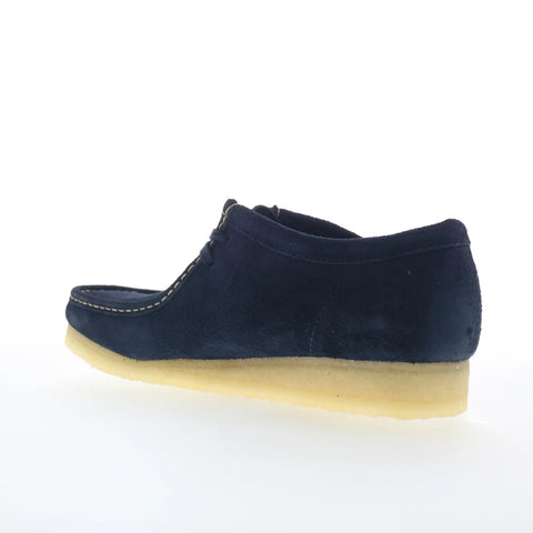 Clarks Wallabee 26185561 Mens Blue Suede Oxfords & Lace Ups Casual Shoes