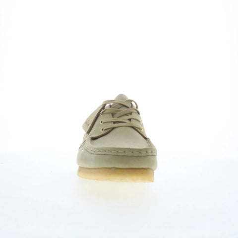 Clarks Wallabee Boat 26175753 Mens Beige Oxfords & Lace Ups Casual Shoes