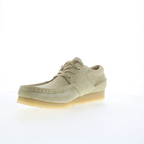 Clarks Wallabee Boat 26175753 Mens Beige Oxfords & Lace Ups Casual Shoes