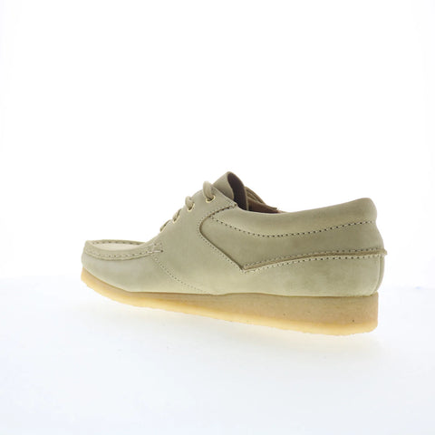 Clarks Wallabee Boat 26175753 Mens Beige Oxfords & Lace Ups Casual Shoes