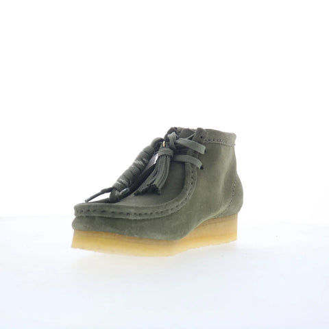 Clarks Wallabee Boot 26179160 Womens Green Suede Lace Up Chukkas Boots