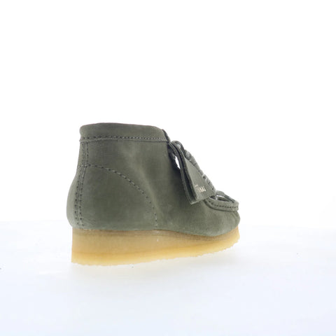 Clarks Wallabee Boot 26179160 Womens Green Suede Lace Up Chukkas Boots