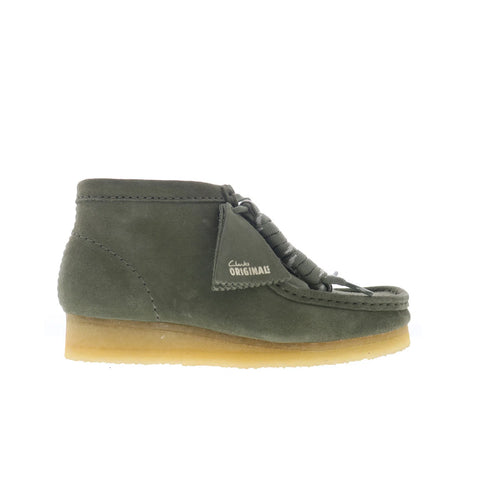Clarks Wallabee Boot 26179160 Womens Green Suede Lace Up Chukkas Boots