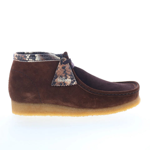 Clarks Wallabee Boot 26178217 Mens Brown Leather Lace Up Chukkas Boots