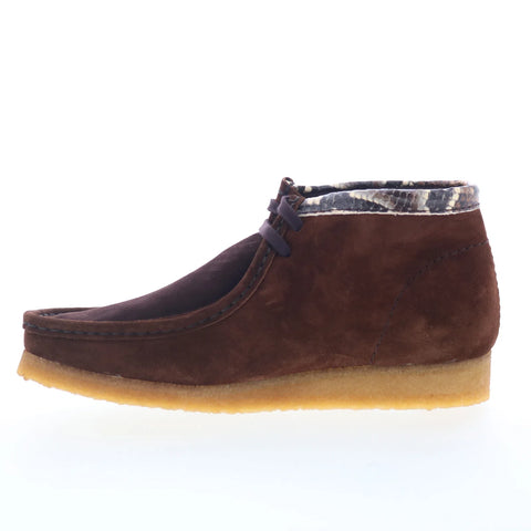 Clarks Wallabee Boot 26178217 Mens Brown Leather Lace Up Chukkas Boots