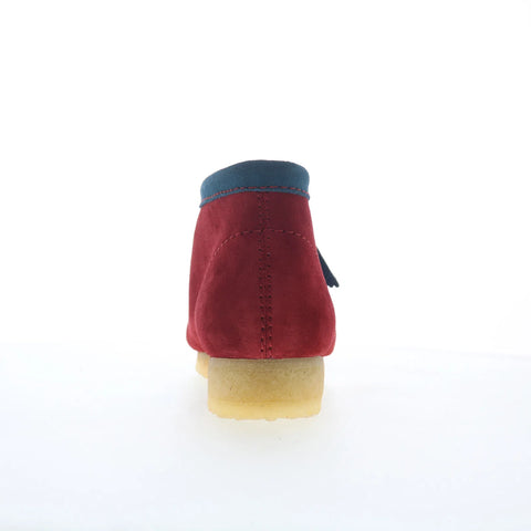 Clarks Wallabee Boot 26182752 Mens Red Suede Lace Up Chukkas Boots