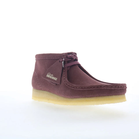 Clarks Wallabee Boot 26183773 Womens Pink Suede Lace Up Chukkas Boots