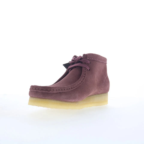 Clarks Wallabee Boot 26183773 Womens Pink Suede Lace Up Chukkas Boots