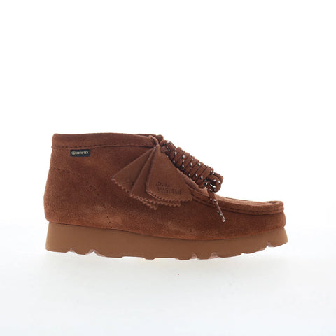 Clarks Wallabee Boot GTX 26177864 Womens Brown Suede Lace Up Chukkas Boots