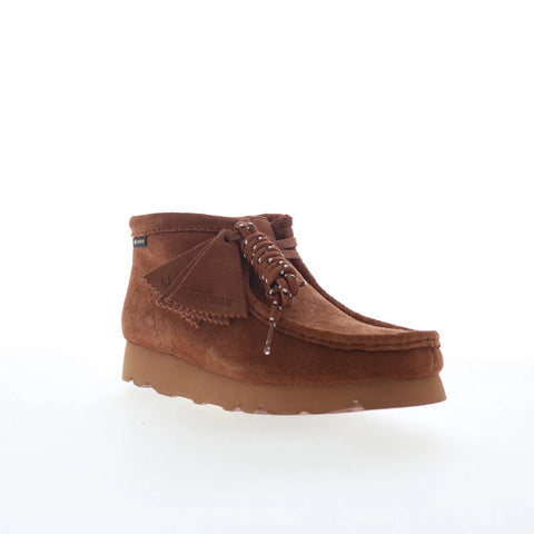 Clarks Wallabee Boot GTX 26177864 Womens Brown Suede Lace Up Chukkas Boots