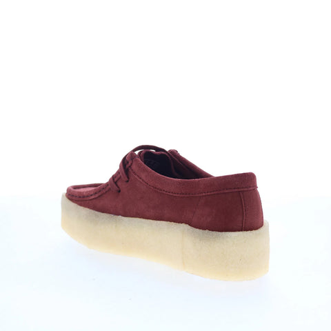 Clarks Wallabee Cup 26177713 Womens Red Oxfords & Lace Ups Casual Shoes