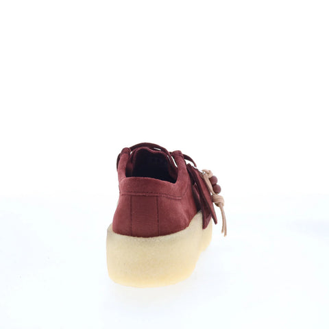 Clarks Wallabee Cup 26177713 Womens Red Oxfords & Lace Ups Casual Shoes