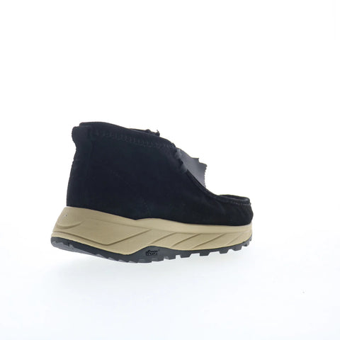 Clarks Wallabee Eden 26173320 Mens Black Suede Lace Up Casual Dress Boots