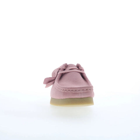 Clarks Wallabee EVOSh 26184536 Womens Pink Suese Oxford Flats Shoes