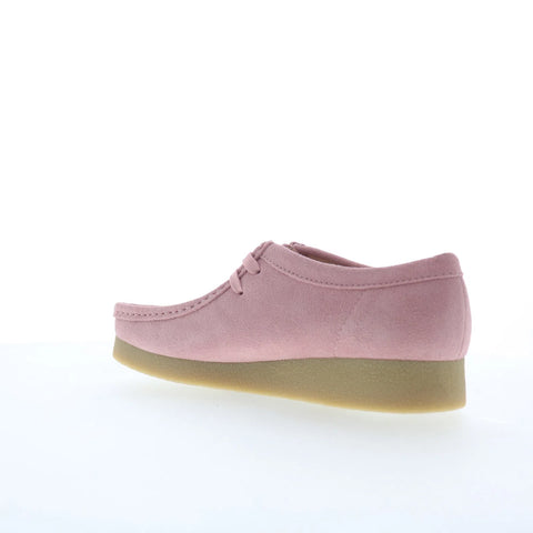 Clarks Wallabee EVOSh 26184536 Womens Pink Suese Oxford Flats Shoes