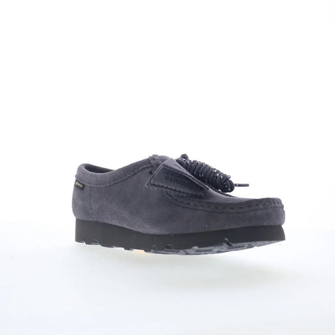 Clarks Wallabee GTX Gore-Tex 26183068 Womens Purple Suede Oxford Flats Shoes