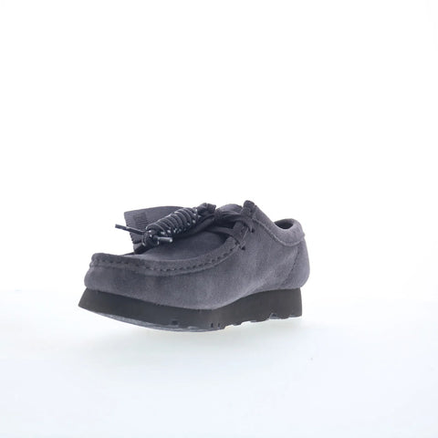 Clarks Wallabee GTX Gore-Tex 26183068 Womens Purple Suede Oxford Flats Shoes