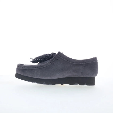 Clarks Wallabee GTX Gore-Tex 26183068 Womens Purple Suede Oxford Flats Shoes