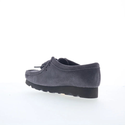 Clarks Wallabee GTX Gore-Tex 26183068 Womens Purple Suede Oxford Flats Shoes