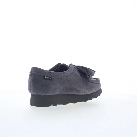 Clarks Wallabee GTX Gore-Tex 26183068 Womens Purple Suede Oxford Flats Shoes