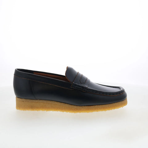 Clarks Wallabee Loafer 26177721 Womens Black Loafers & Slip Ons Casual Shoes
