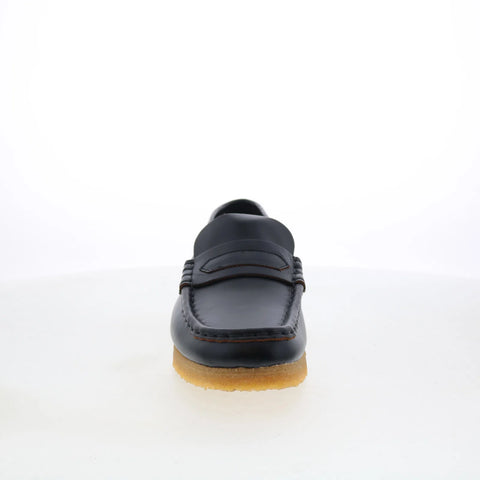 Clarks Wallabee Loafer 26177721 Womens Black Loafers & Slip Ons Casual Shoes