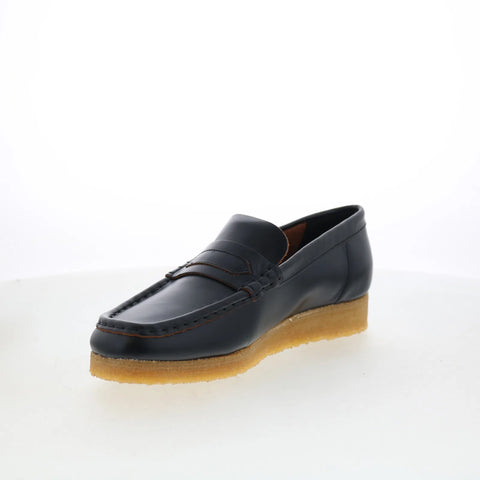 Clarks Wallabee Loafer 26177721 Womens Black Loafers & Slip Ons Casual Shoes