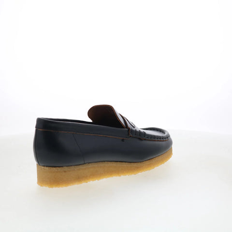 Clarks Wallabee Loafer 26177721 Womens Black Loafers & Slip Ons Casual Shoes